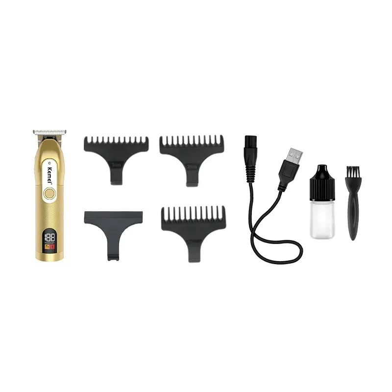 Tondeuse à Cheveux Professionnelle Kemei KM-1760 – Écran LCD, Rechargeable USB & Autonomie 1 à 3himage 4