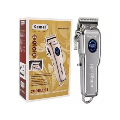 Tondeuse à Cheveux Professionnelle Kemei KM-2002 – Moteur 5W/9W, Charge Rapide 2h & Prise UE
