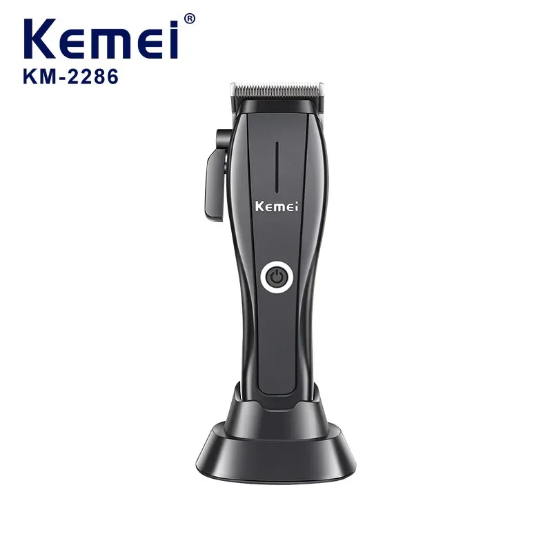 Tondeuse à Cheveux Professionnelle Kemei KM-2286 – Moteur Vectoriel 8800 RPM, Lame DLC & Base de Charge image 1