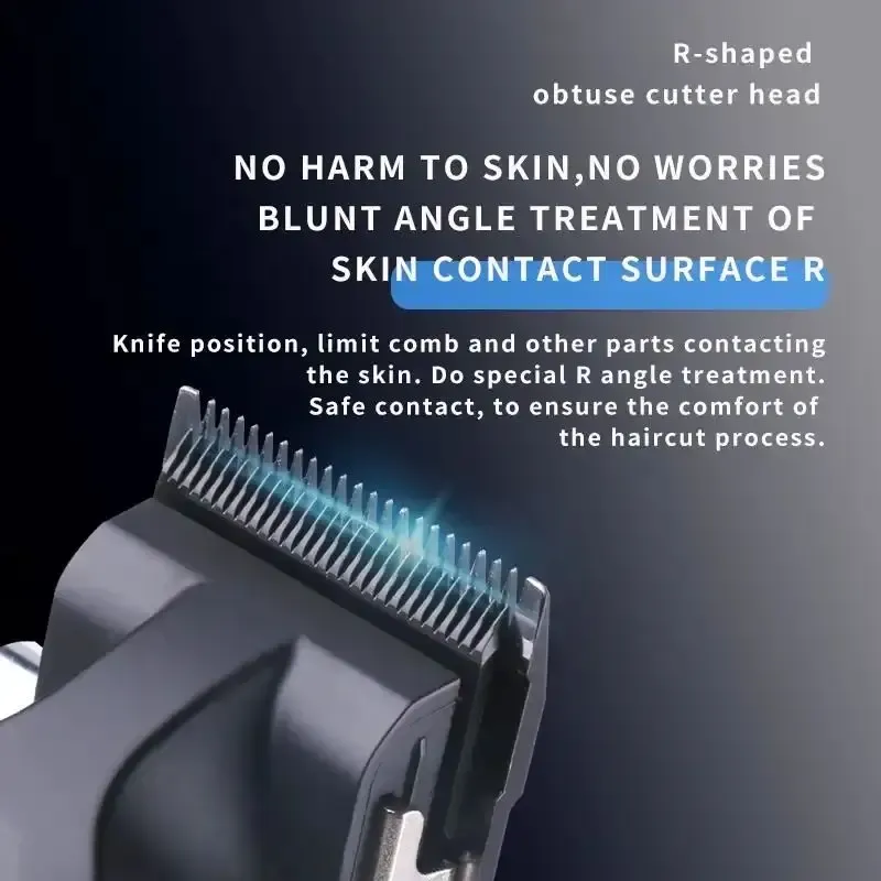 Tondeuse à Cheveux Professionnelle Kemei KM-2296 – Batterie Lithium 2500 mAh, Levier Ajustable & Sans Filimage 4