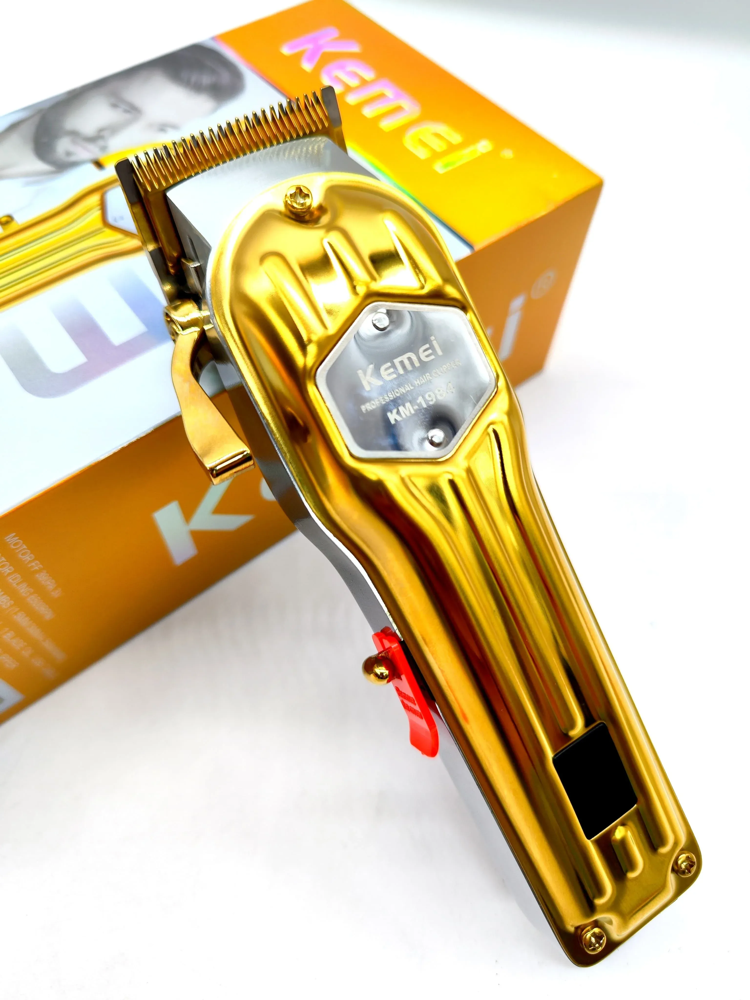 Tondeuse de Coupe Kemei KM-1984 Tout Métal – Moteur Haute Performance, Rechargeable & Sans Fil pour Barbier image 3