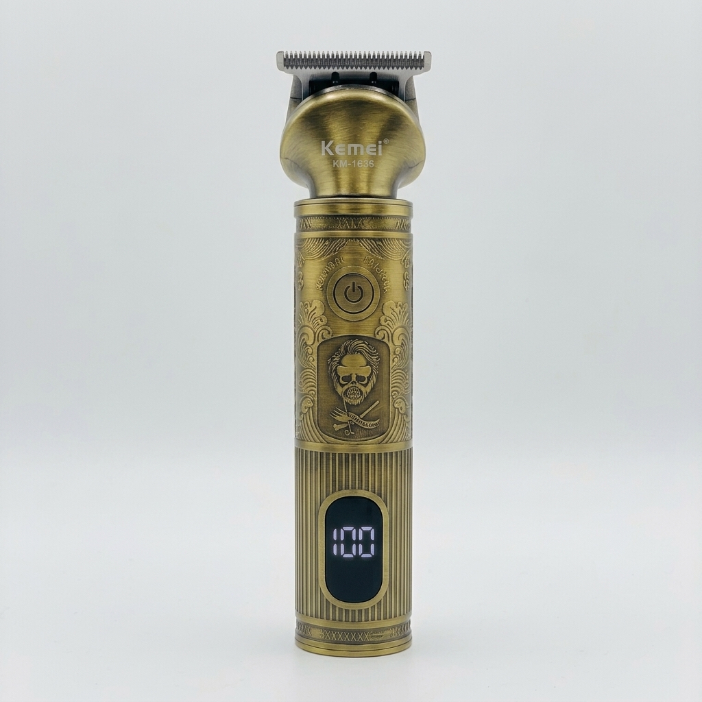 Tondeuse de Finition & Dégradés Kemei KM-1636 – Lame T-Blade Précision, Sans Fil & Rechargeable USB image 1