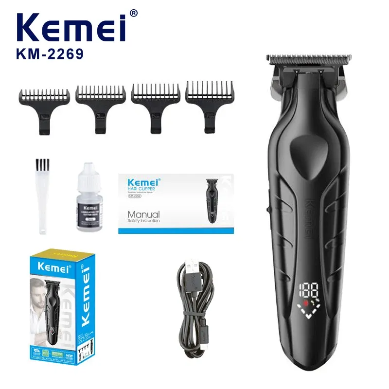 Tondeuse de Finition Professionnelle Kemei KM-2269 – Batterie Lithium 2000mAh, Sans Fil & Certifiée CEimage 4