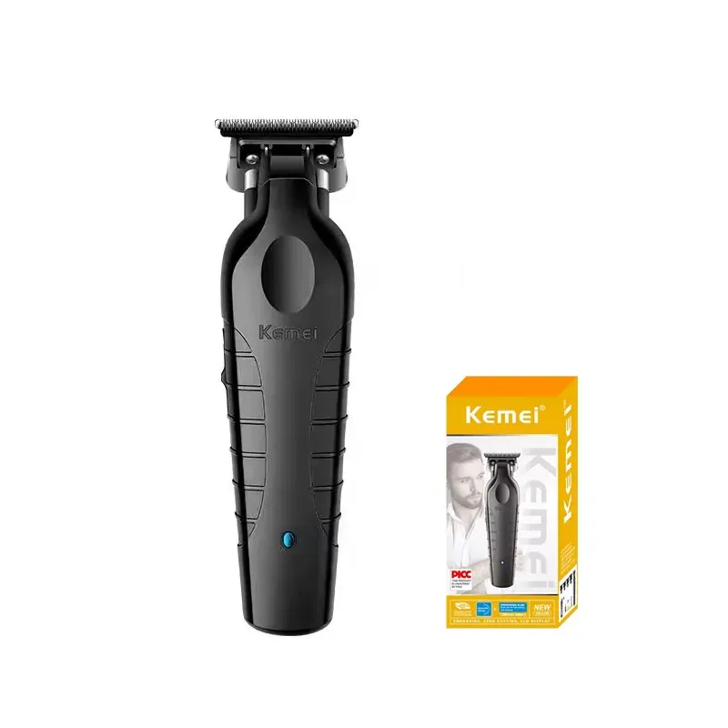 Tondeuse de Finition Professionnelle Kemei KM-2299 – Coupe à Blanc 0mm Zero Gap, Lame T-Blade & Recharge USB image 1