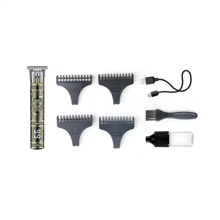Tondeuse de Précision Professionnelle Kemei KM-4011 – Lame T-Blade, Écran LED & Rechargeable USBimage 4