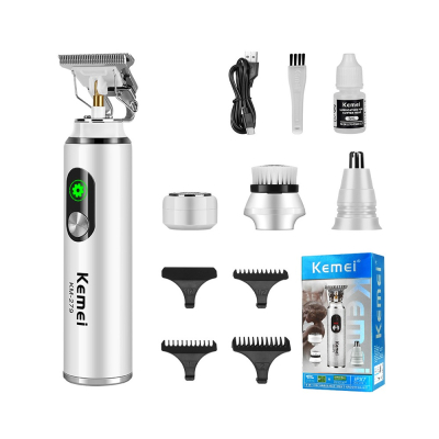 Kemei - Tondeuse Multifonction 4 en 1 Kemei KM-279 – Rasoir, Tondeuse Barbe, Cheveux & Oreilles/Nez