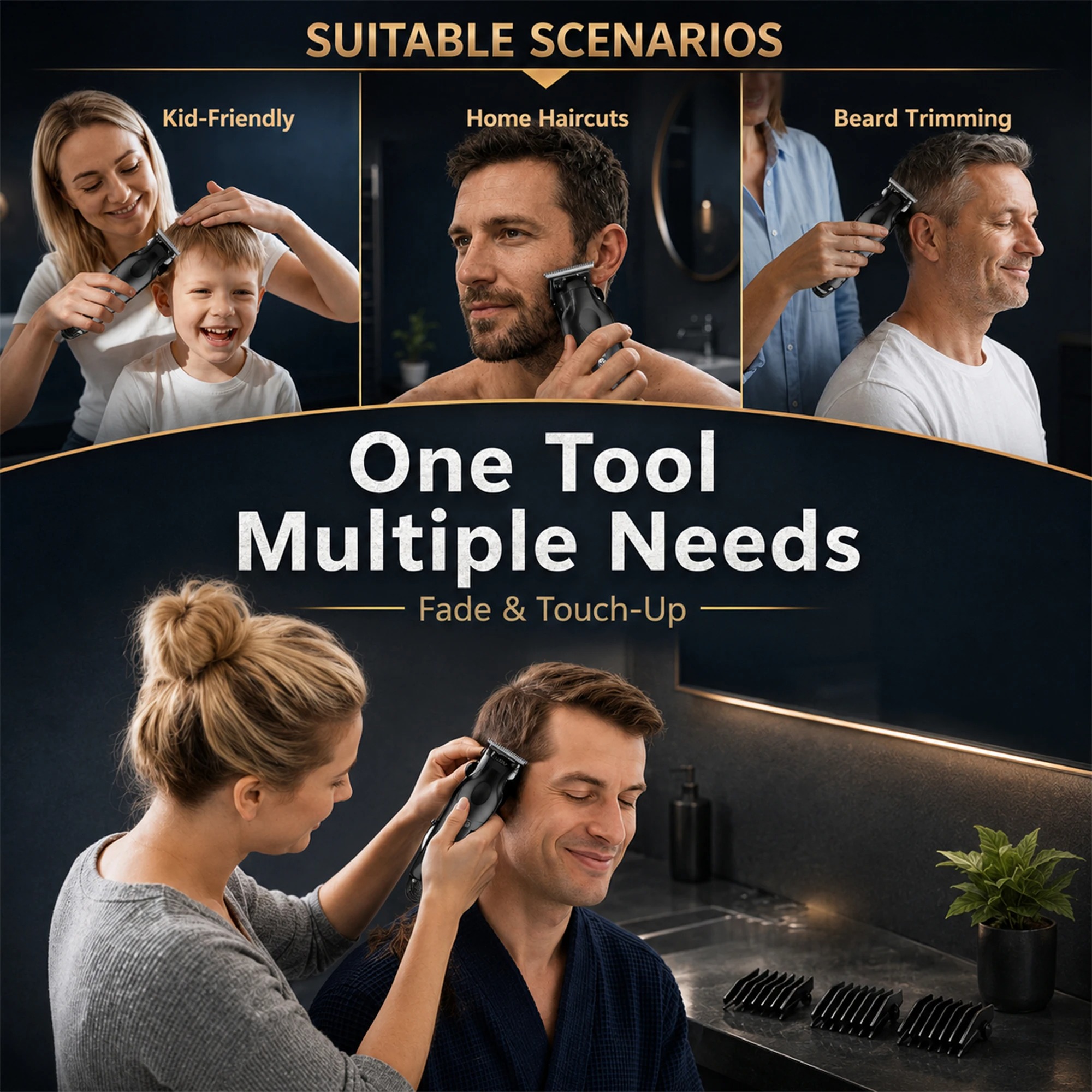 Tondeuse Professionnelle Kemei KM-1788 – Moteur Mégapuissant 9000 TR/MIN, Recharge USB Type-C & Sans Filimage 4