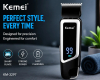 Tondeuse Professionnelle Kemei KM-3297 – Écran LED Digital, Lames Acier Inox & Charge USB image 3