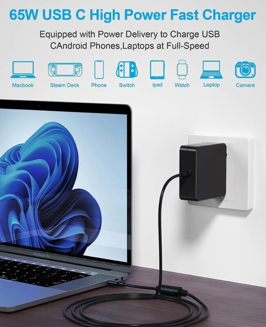 Adaptateur Secteur Lenovo Original 65W (ADLX65CLGC2A) — Chargeur 20V 3.25A pour Ordinateur Portableimage-2