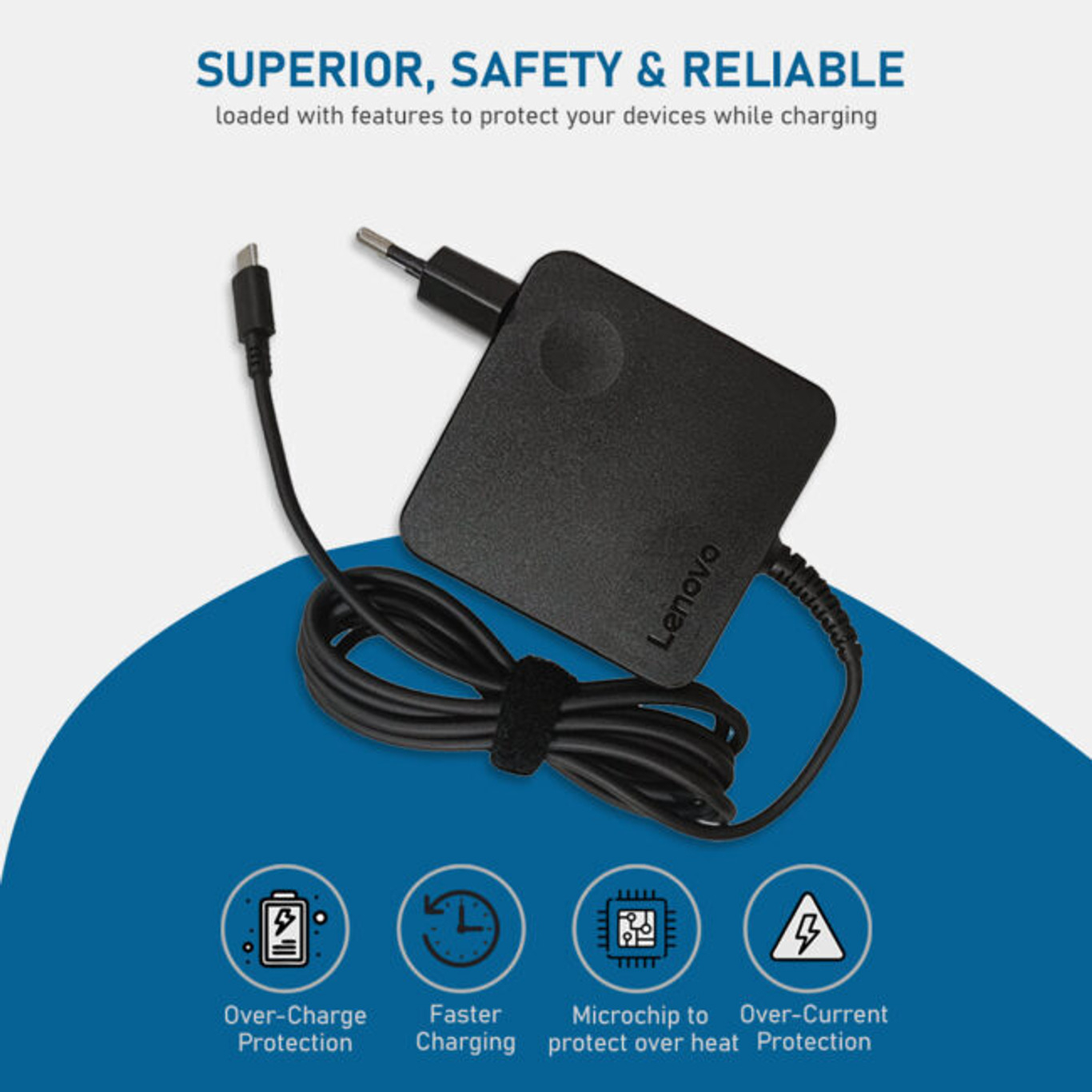 Adaptateur Secteur Lenovo Original 65W (ADLX65CLGC2A) — Chargeur 20V 3.25A pour Ordinateur Portable image 3