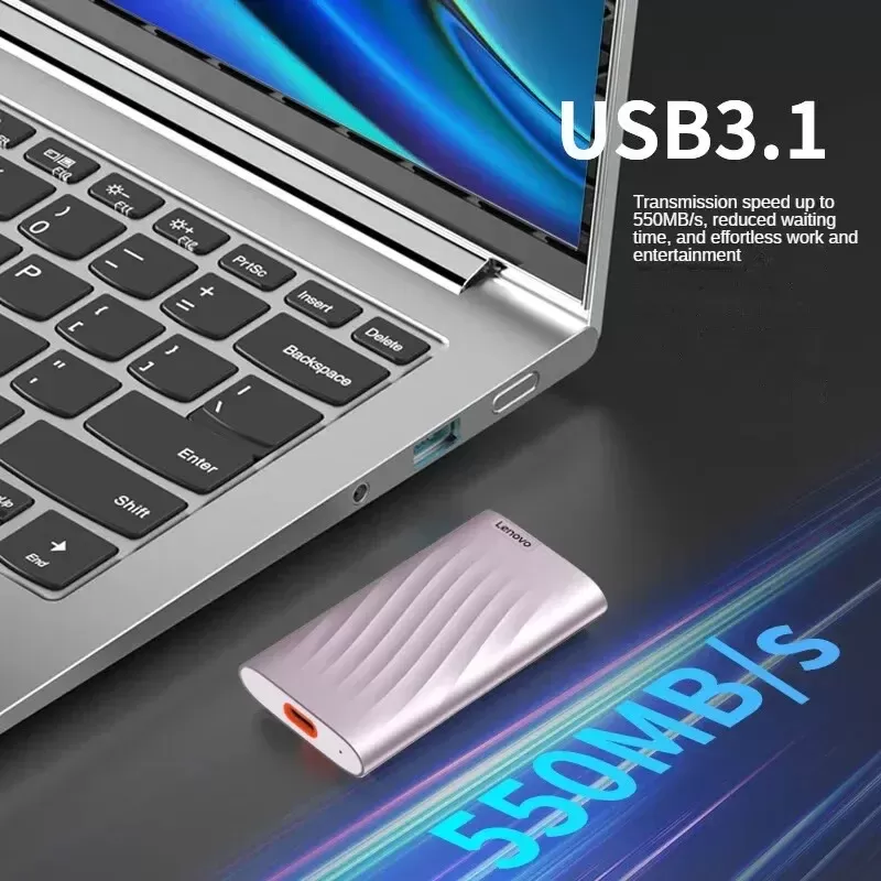 Disque Dur SSD Lenovo Mobile PS6 USB Type - Cimage-2