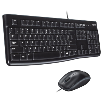Logitech - Ensemble Clavier et Souris Filaire Logitech MK120