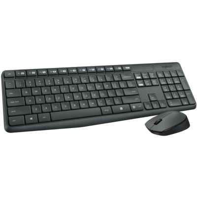 Logitech - Ensemble Clavier et Souris sans fil Logitech MK235