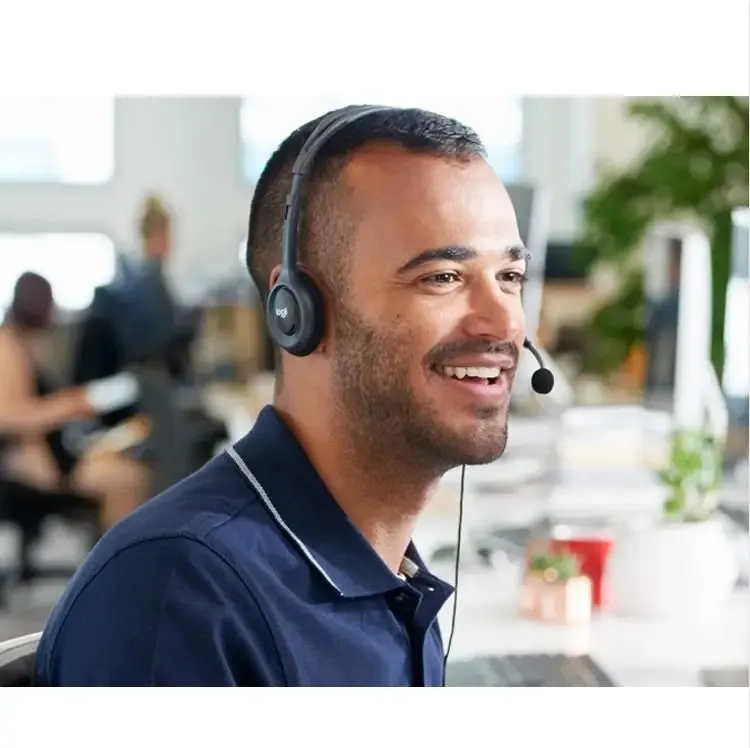 Logitech H110 Dual Jack – Casque Micro Polyvalent pour PC, Appels Internet & Visioconférence image 3