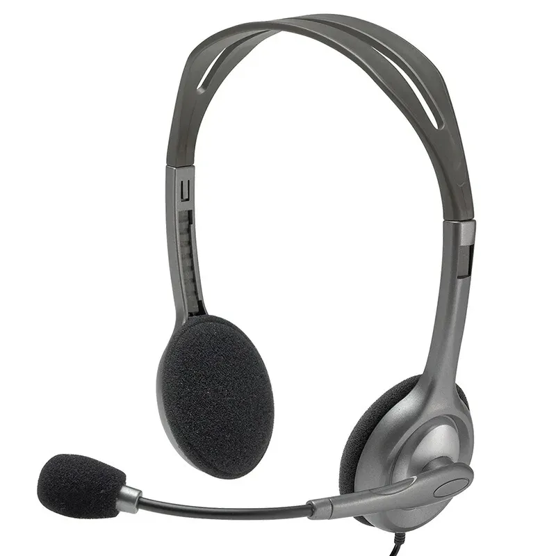 Logitech H111 Black Edition – Casque Micro Polyvalent pour PC, Smartphone, Tablette & Visioconférence