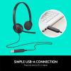 Logitech USB Headset H340 – Casque Filaire USB avec Micro Anti-Bruit pour Appels Internet & Musiqueimage 4