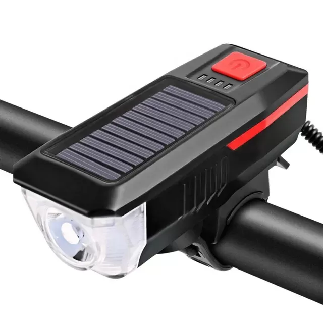 Lampe Solaire pour Vélo Rechargeable image 1