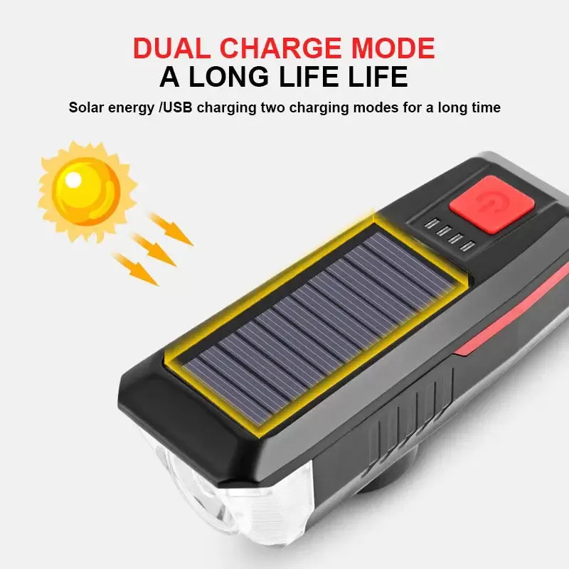 Lampe Solaire pour Vélo Rechargeableimage-2