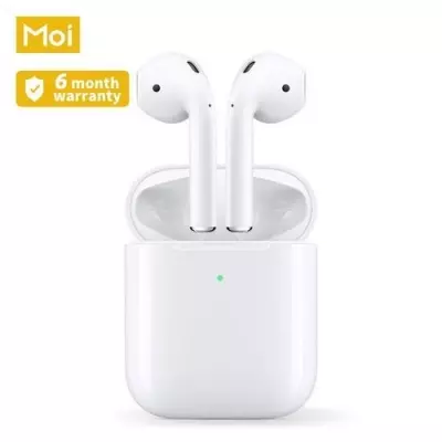 MOI - Moi T191 écouteurs sans fil wireless bleutooth 5.0 Touch Control -Blanc