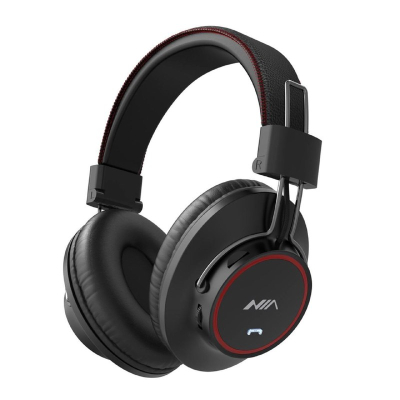 Casque Bluetooth Nia S3000 – Sans fil, Lecteur MP3 Micro SD et Radio FM intégrée.
