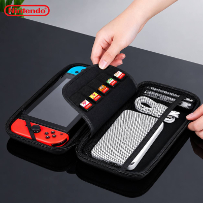 Étui de Transport pour Nintendo Switch & OLED – Sacoche de Rangement Rigide Anti-Chocs avec Rangement Cartouches Jeux