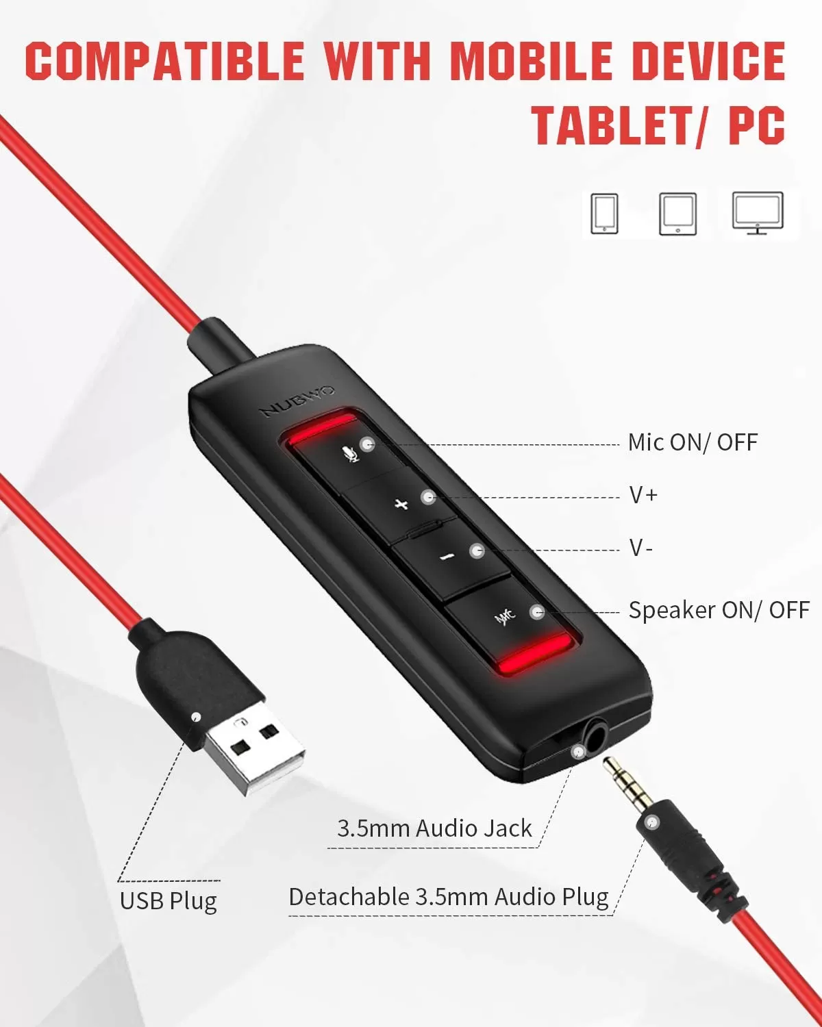 Casque USB NUBWO HW01image-2