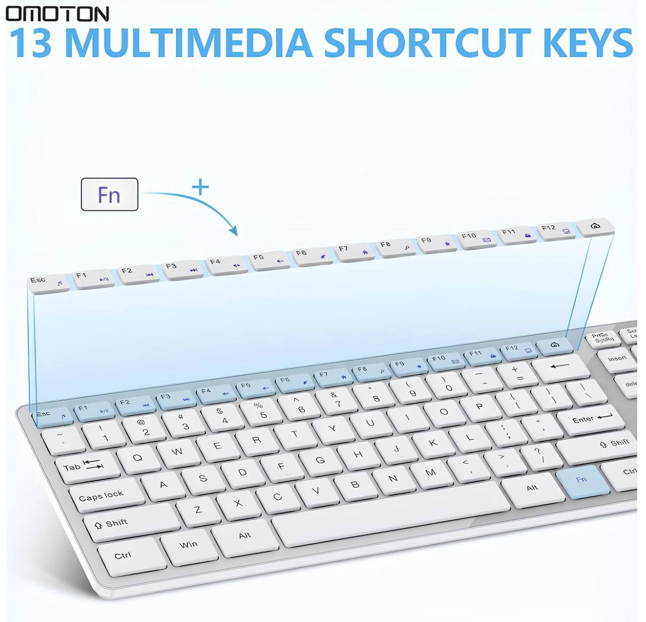 Clavier et Souris Bluetooth Omoton pour Ordinateur image-2