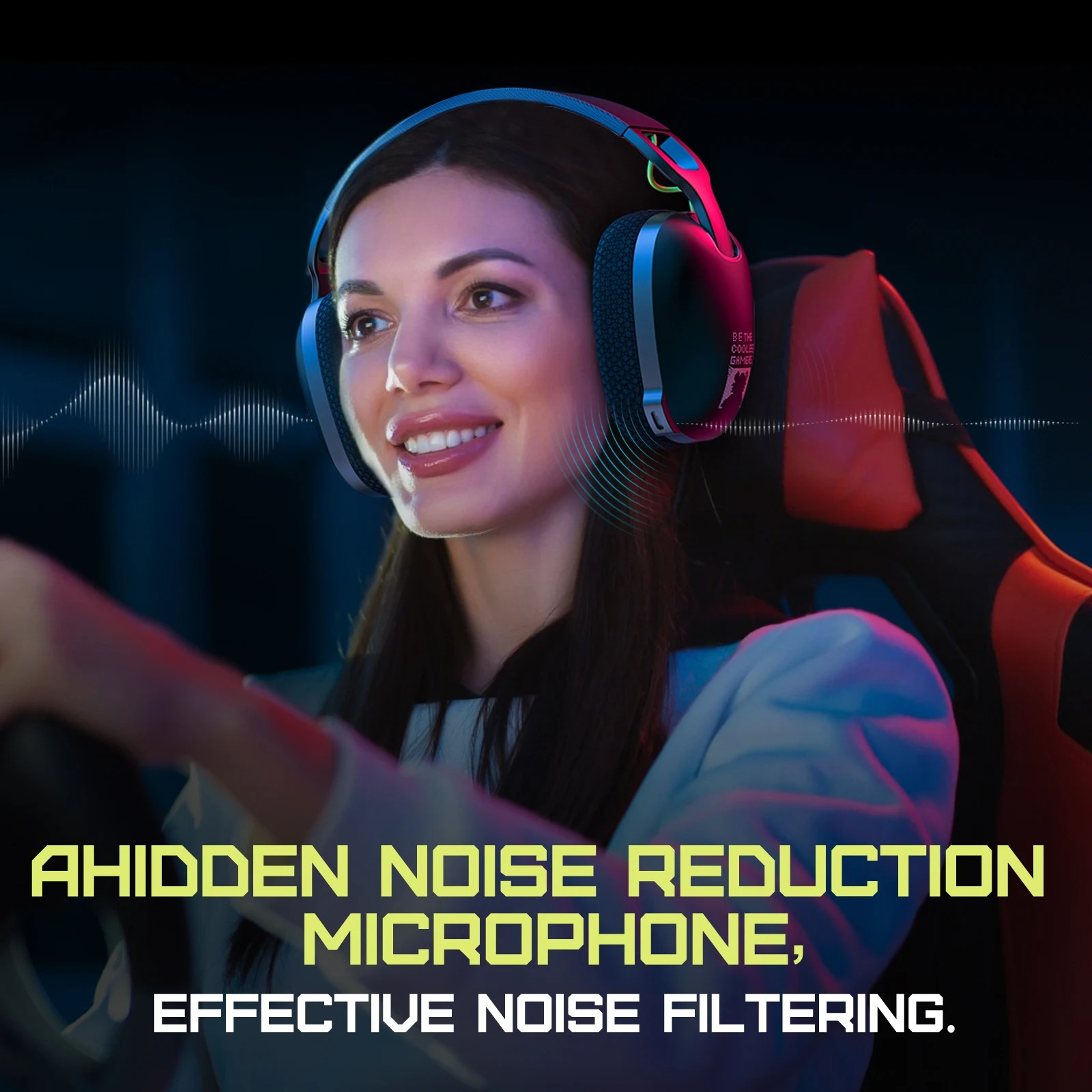 Onikuma B2 Wireless Gaming Headset – Casque de Jeu Sans Fil 2.4GHz & Bluetooth 5.3 pour PS5, PS4 & PCimage 4