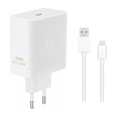OPPO - Chargeur Rapide Oppo SuperVOOC 100W – Avec Câble USB-C Inclus