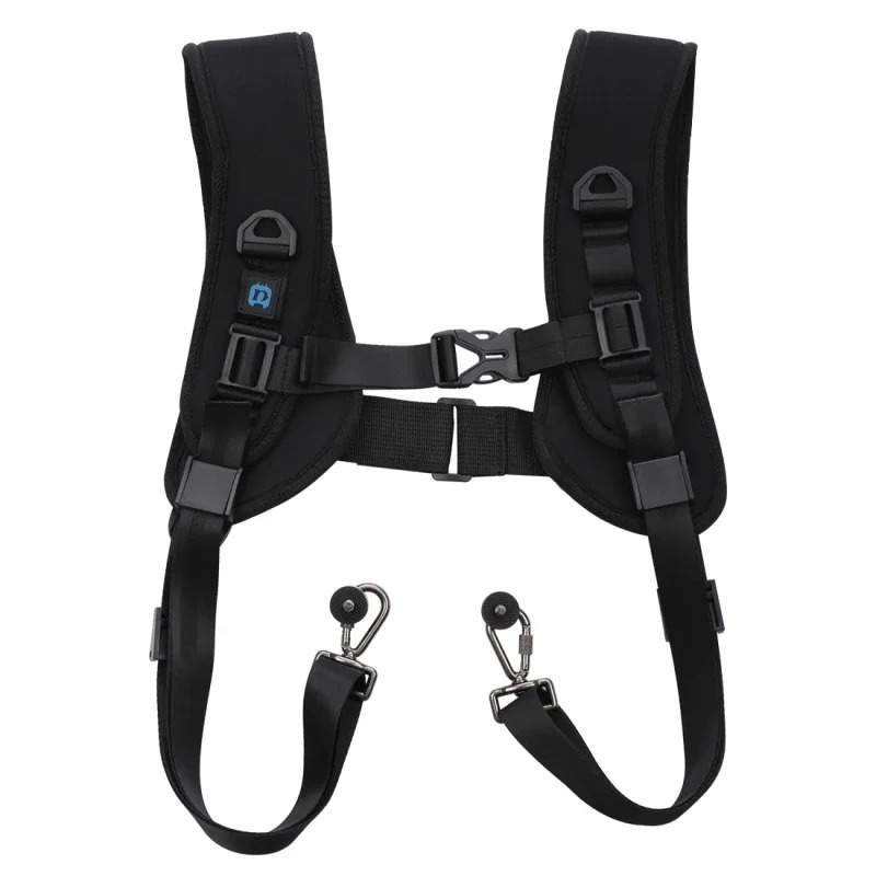 Harnais d'Épaule Double PULUZ à Dégagement Rapide – Sangle de Décompression en Mousse Souple pour DSLRimage-2