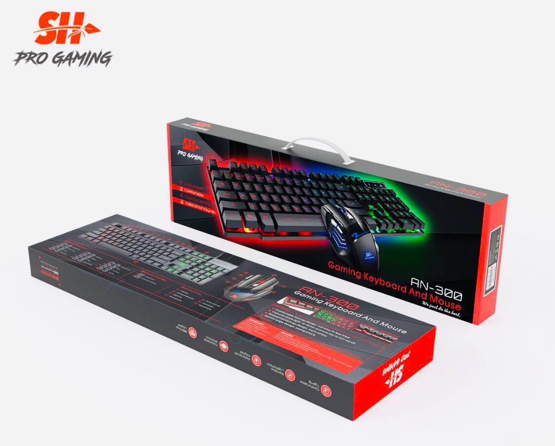 Ensemble Clavier et Souris de Jeu SH AN-300image-2