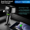 SHTEL , Chargeur de Voiture Rétractable SnapCar Rapide – Adaptateur Allume-Cigare USB Type C et iPhone, Universel image 3