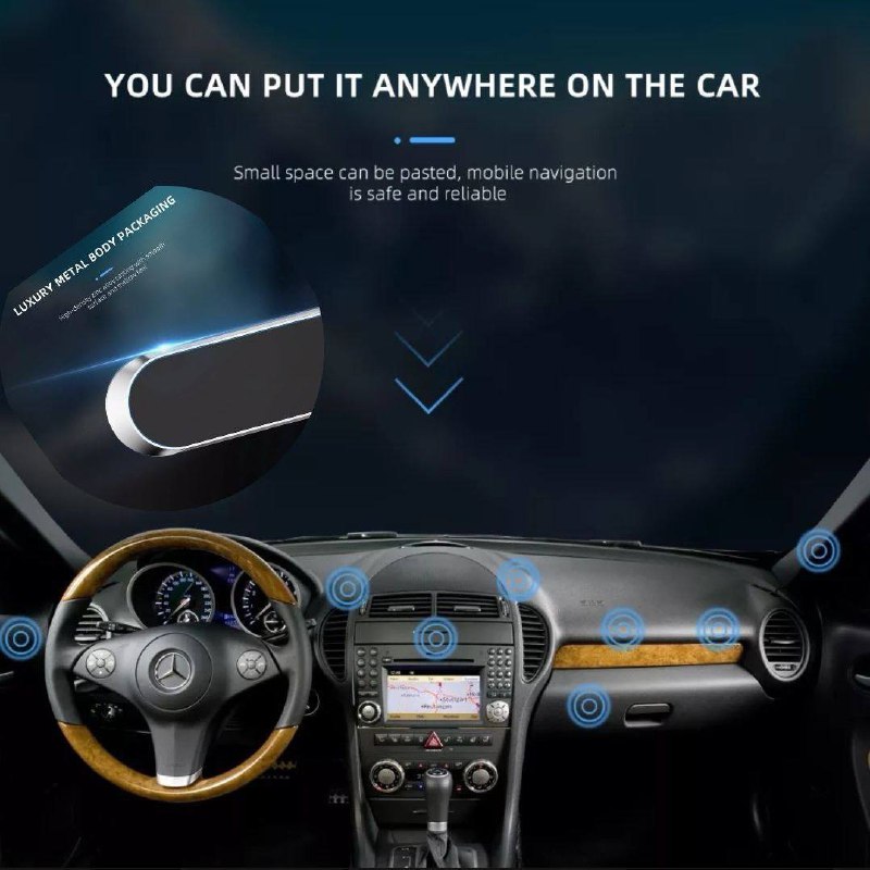Support Magnétique de Téléphone en métal pour Voiture SH CH-07 image 3