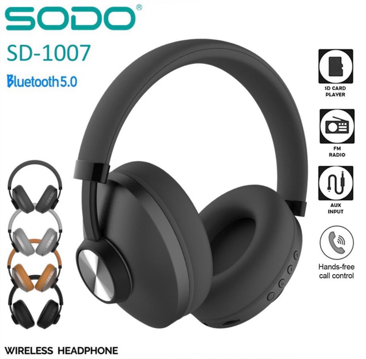 Casque Bluetooth Stéréo SODO avec Microphoneimage-2