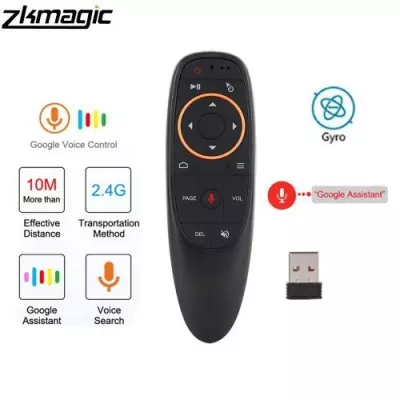 Universal - G10 Voice Remote Control 2.4G Wireless Air Mouse Microphone Gyroscope IR Learning for Android tv box PRO H96Max X96 mini