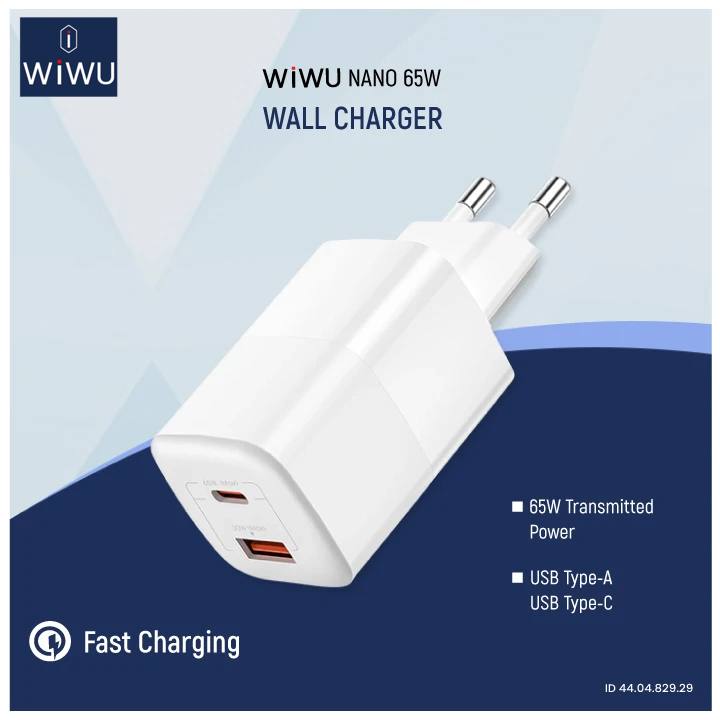 Secteur de Charge WiWu Wi-U012 65W Type-C USB image 3