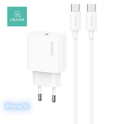 GENERALE - USAMS Chargeur Mural PD 20W – Adaptateur Secteur Super Charge Rapide USB-C