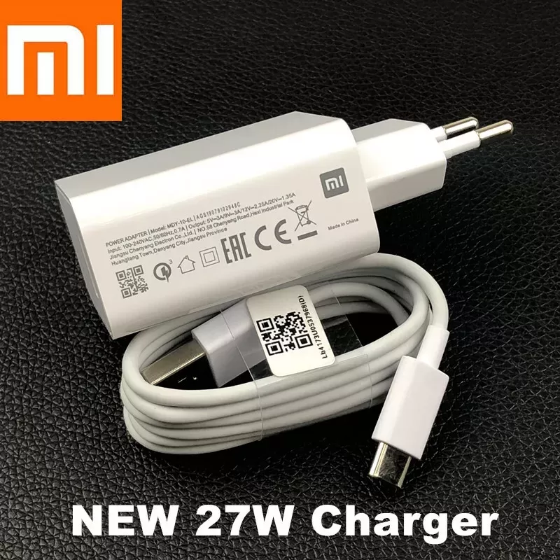 Chargeur Rapide XIAOMI 27W avec Câble USB Type-C image 3