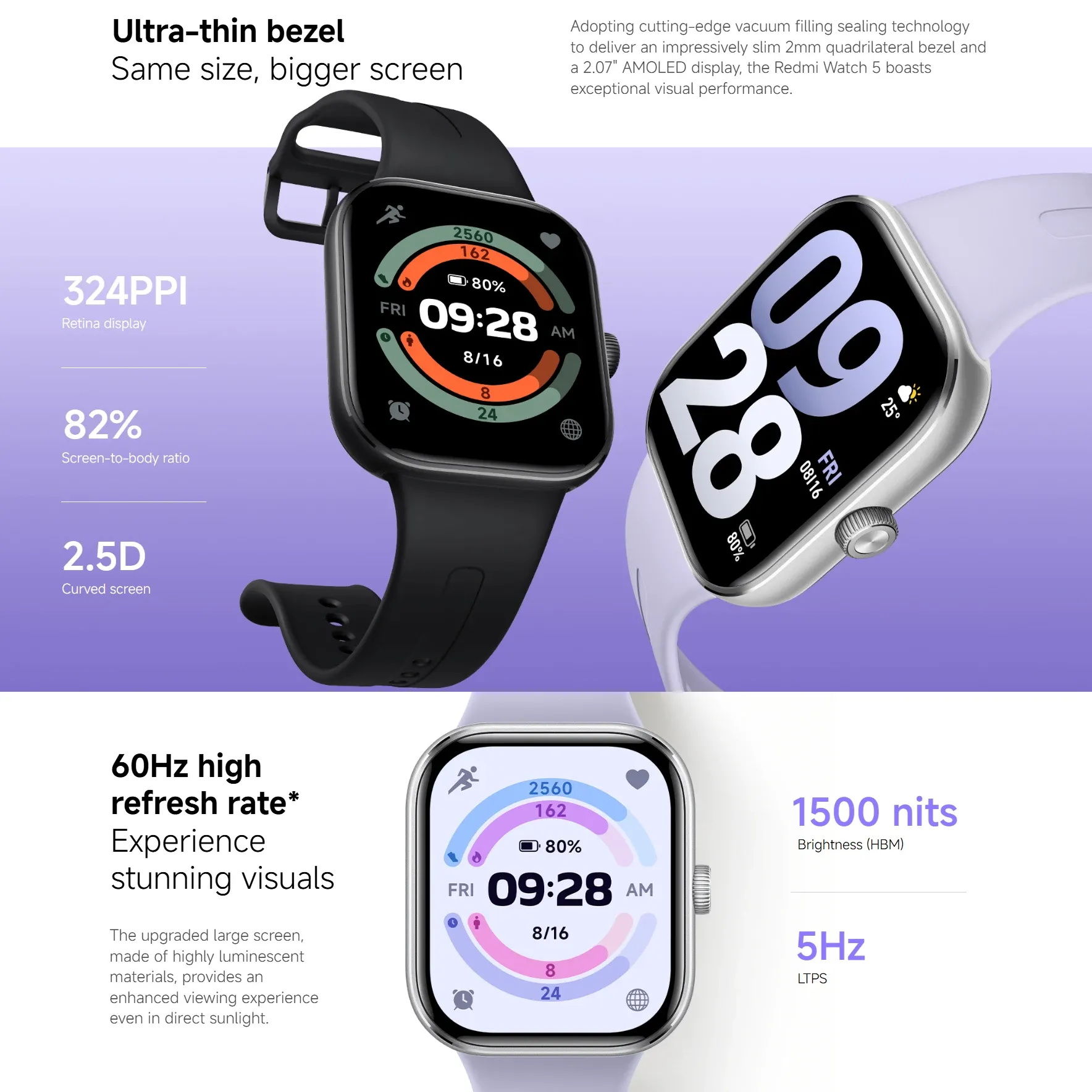 Montre Connectée Xiaomi Redmi Watch 5 Premium image 4