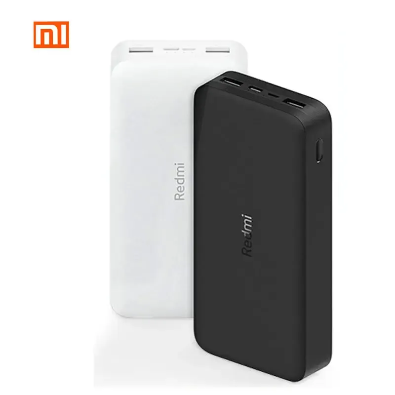 Powerbank Original Xiaomi Redmi 20000 mAh – Charge Rapide 18W, Batterie Externe Haute Capacité pour Téléphone, Vente en Gros