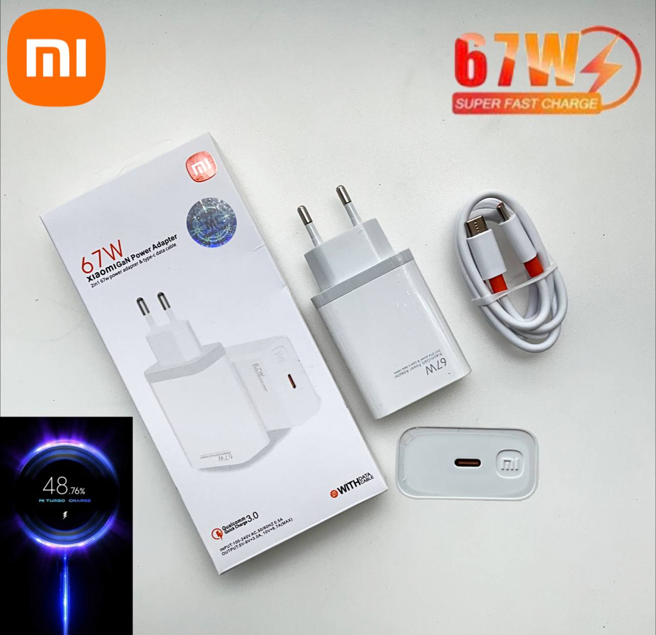 Xiaomi Chargeur Type-C 67W image 1