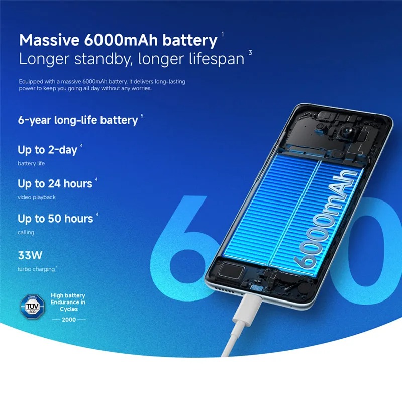 Xiaomi Redmi Note 15 4G Version Globale — Smartphone AMOLED 108MP avec Batterie 6000 mAh image 3