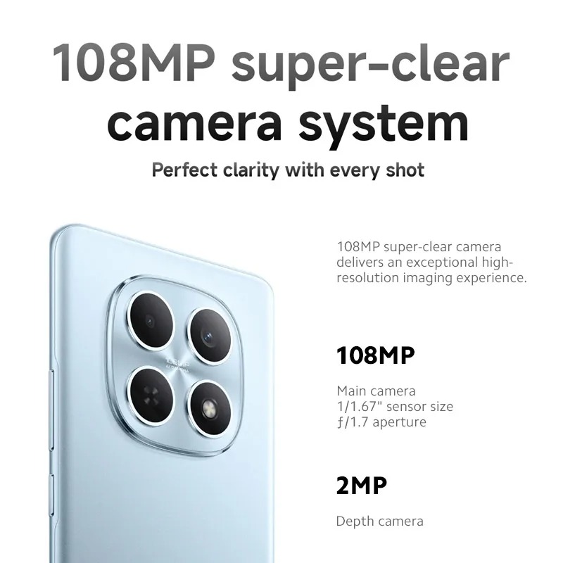 Xiaomi Redmi Note 15 4G Version Globale — Smartphone AMOLED 108MP avec Batterie 6000 mAhimage 4