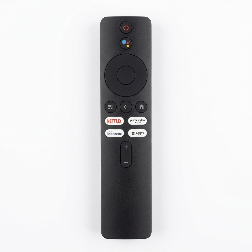 Xiaomi Remote Voice Assistant – Télécommande de Remplacement avec Google Assistant & Raccourcis Netflix / Prime / Disney+