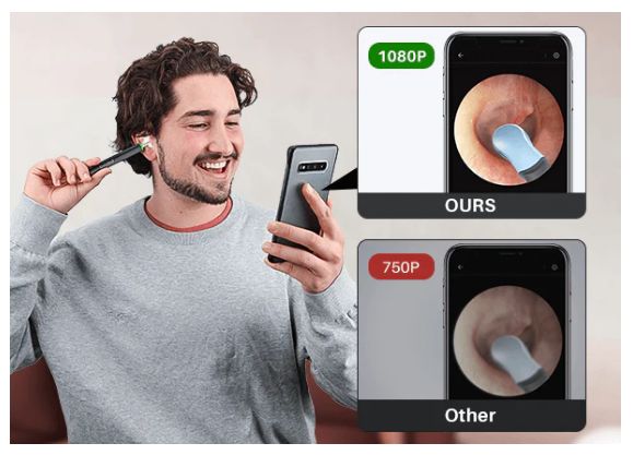Nettoyeur d'Oreille Rechargeable avec Camera HDimage-2
