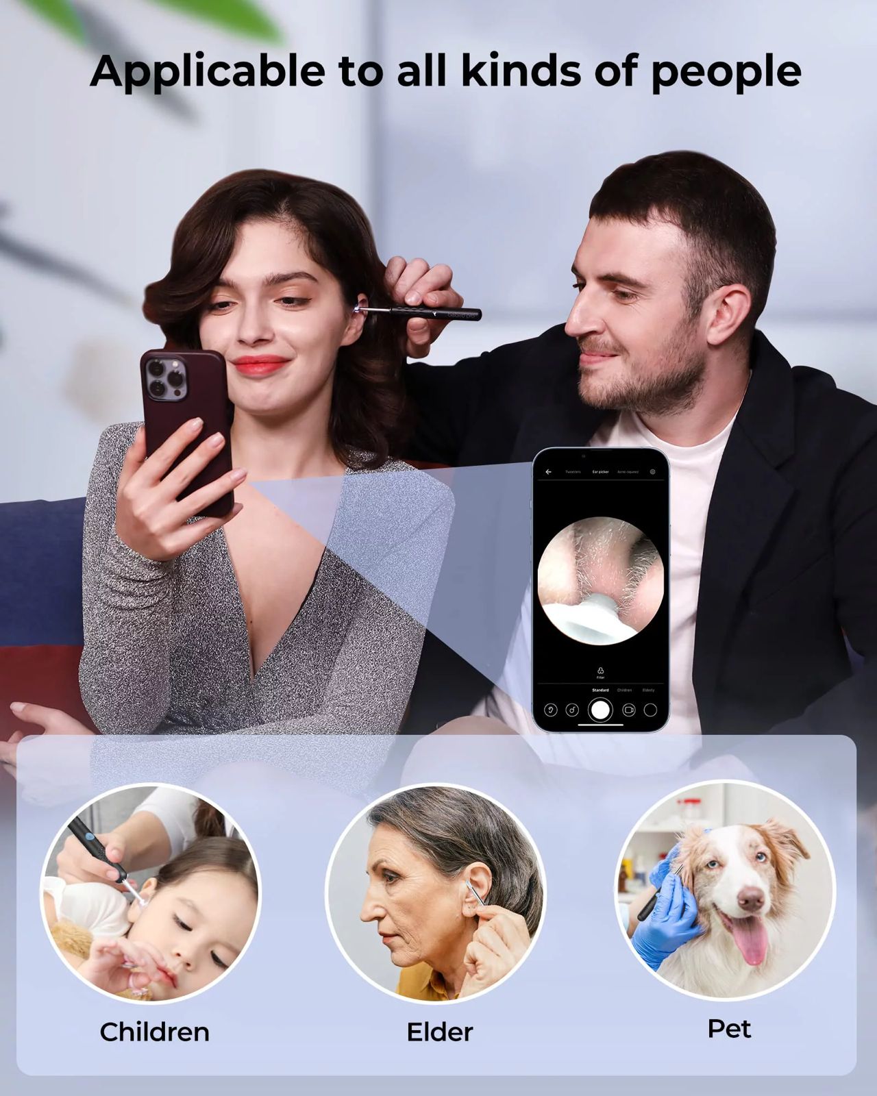 Nettoyeur d'Oreille Rechargeable avec Camera HD image 3